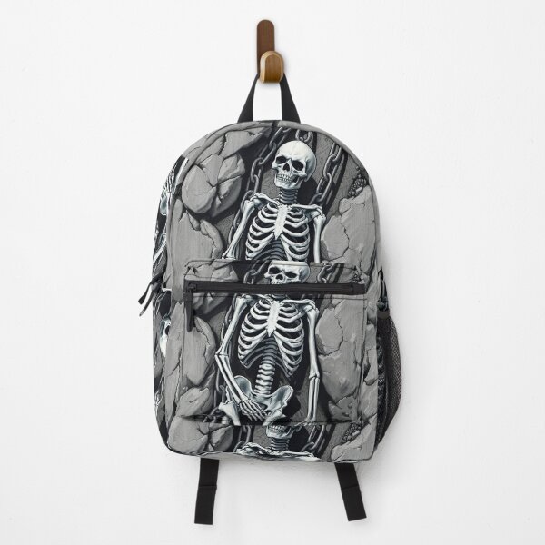 Item preview, Lonely skeleton on a rock designed and sold by Vintage Designs +.