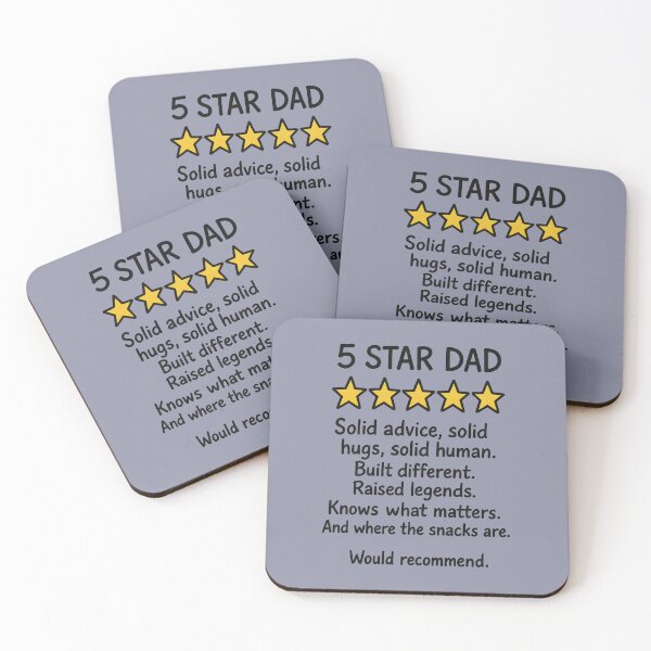 Item preview, 5 Star Dad designed and sold by HowToCanadian.