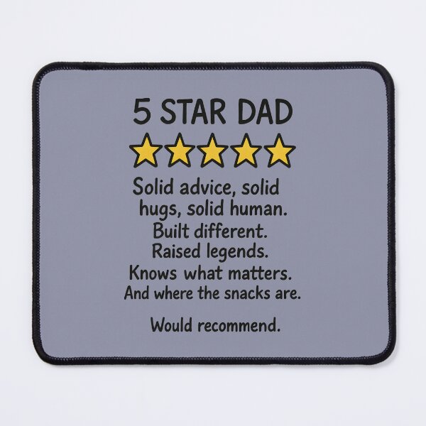 Item preview, 5 Star Dad designed and sold by HowToCanadian.