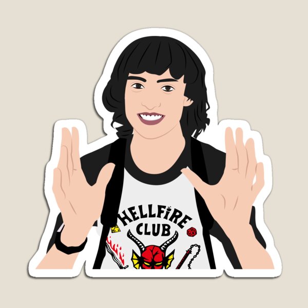 Aperçu de l'œuvre Mike Wheeler Hellfire Club Stranger Things Netflix créée et vendue par KamiTrendz.
