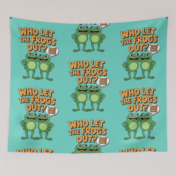 Item preview, Who Let The Frogs Out designed and sold by AniArtPL.