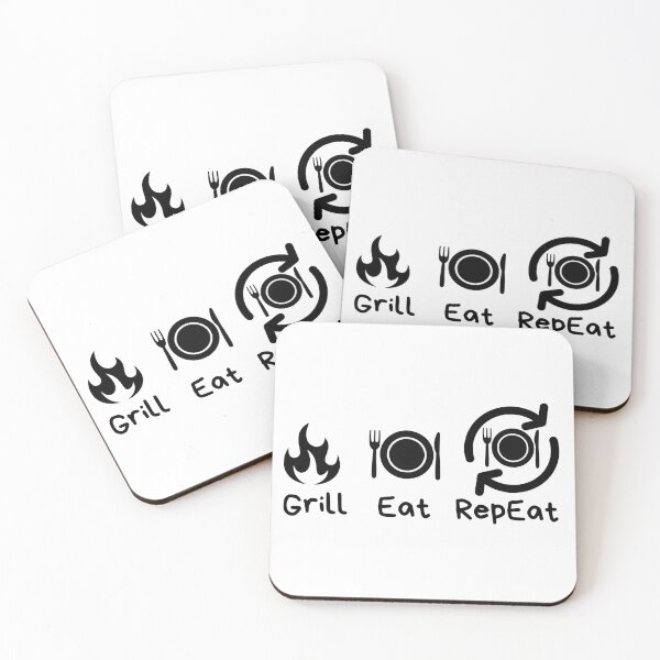 Item preview, Grill, Eat, RepEat designed and sold by VasInd.