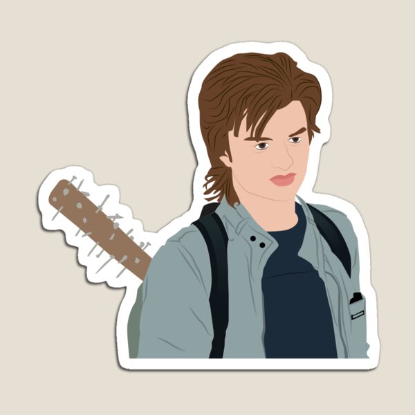 Aperçu de l'œuvre Steve Harrington, batte de baseball à pointes, Stranger Things, Netflix créée et vendue par KamiTrendz.