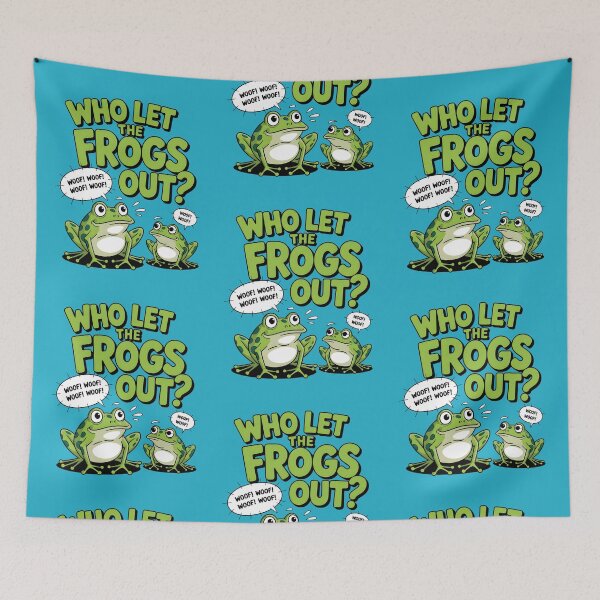 Item preview, Who Let The Frogs Out designed and sold by AniArtPL.