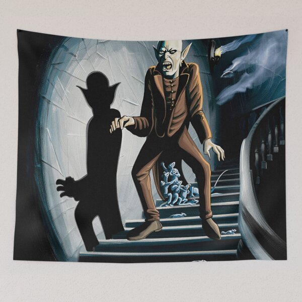 Item preview, Nosferatu the Vampire vintage style halloween illustration designed and sold by Vintage Designs +.