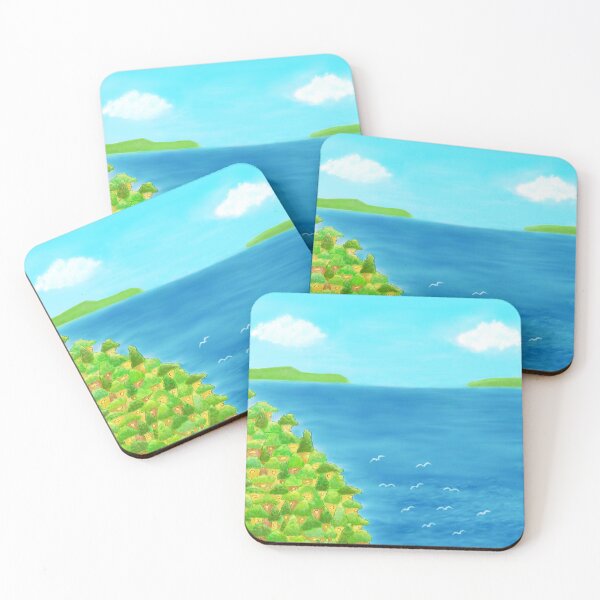 Item preview, Seaside tree village - sustainable lifestyle designed and sold by greenPQBstudio.