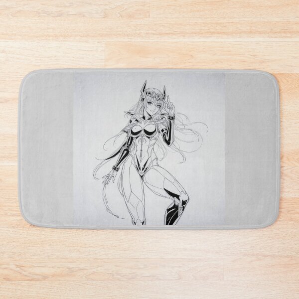 Item preview, Anime Girl fantasy cyber character art manga designed and sold by Vintage Designs +.