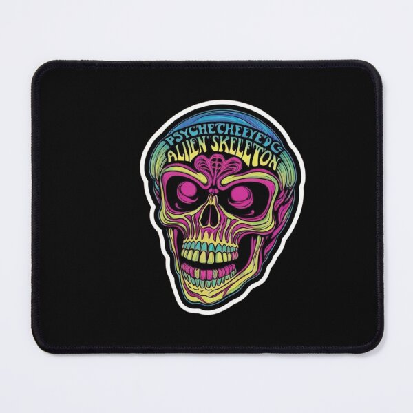 Item preview, Psychedelic Alien Skeleton Head designed and sold by AuraTides.