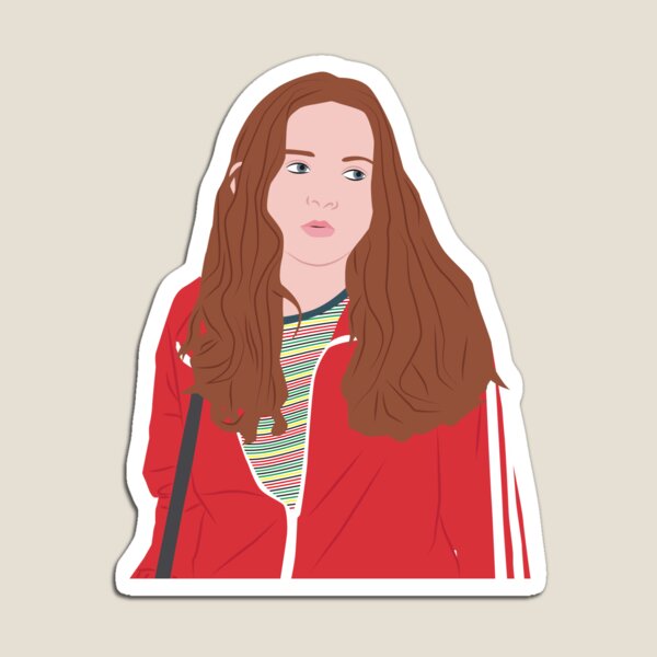 Aperçu de l'œuvre Max Mayfield, veste rouge, Stranger Things, Netflix créée et vendue par KamiTrendz.