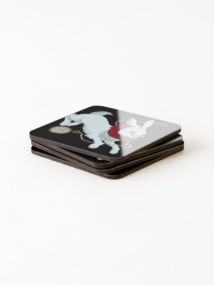 Thumbnail 4 of 5, Coasters (Set of 4), White Rabbit designed and sold by LokiTaviel.