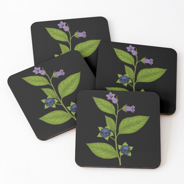 Item preview, Atropa belladonna – Vintage Herbal Medicine Design, Paracelsus Quote (white text) designed and sold by LeliMystic.