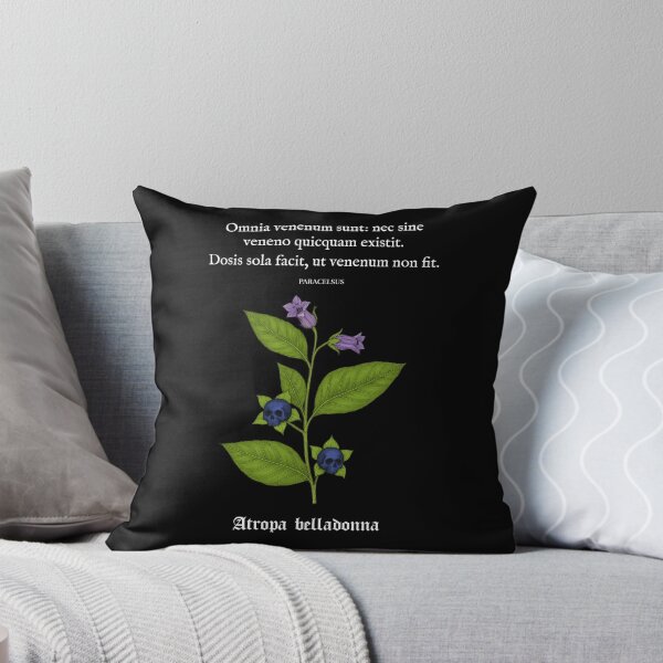 Item preview, Atropa belladonna – Vintage Herbal Medicine Design, Paracelsus Quote (white text) designed and sold by LeliMystic.