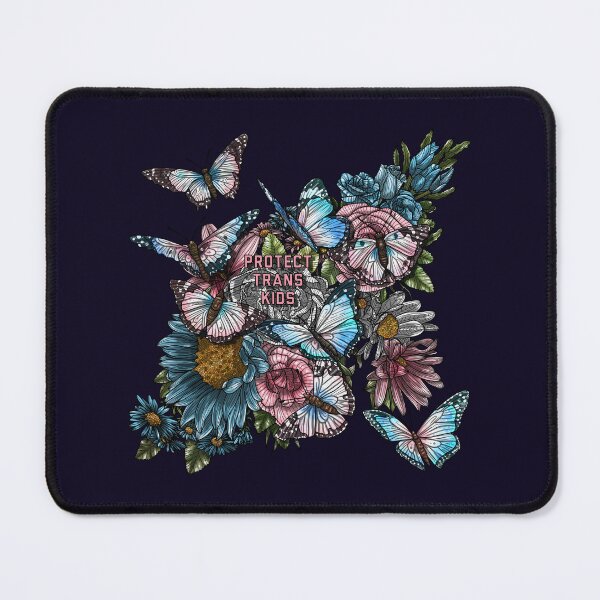 Item preview, Protect Trans Kids Butterflies and Flowers designed and sold by Art by Veya.