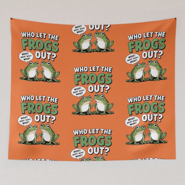 Item preview, Who Let The Frogs Out designed and sold by AniArtPL.