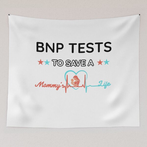 Item preview, BNP Testing To Save A Mommy's Life,quote saying Heart Health Awareness Shirt,Medical Support gift for Moms,mothers,dady,hospital  designed and sold by ANTHAR.