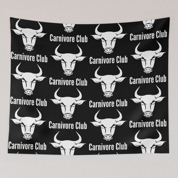 Aperçu de l'œuvre Carnivore Club - blanc créée et vendue par VasInd.
