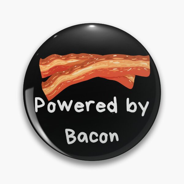 Item preview, Powered by Bacon - white designed and sold by VasInd.