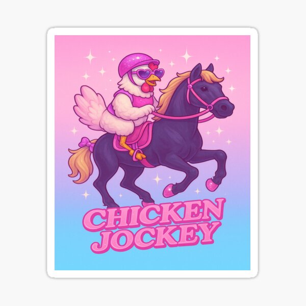 Artikel-Vorschau von Chicken Jockey (Barbie-Kern), designt und verkauft von Neolucent.