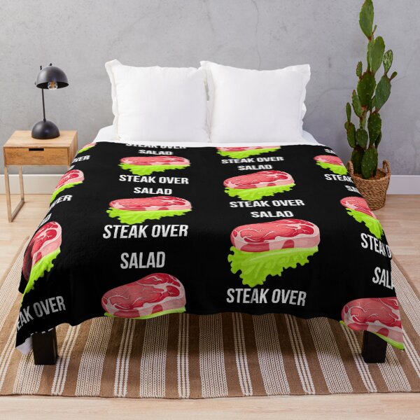 Item preview, Steak over Salad - white designed and sold by VasInd.