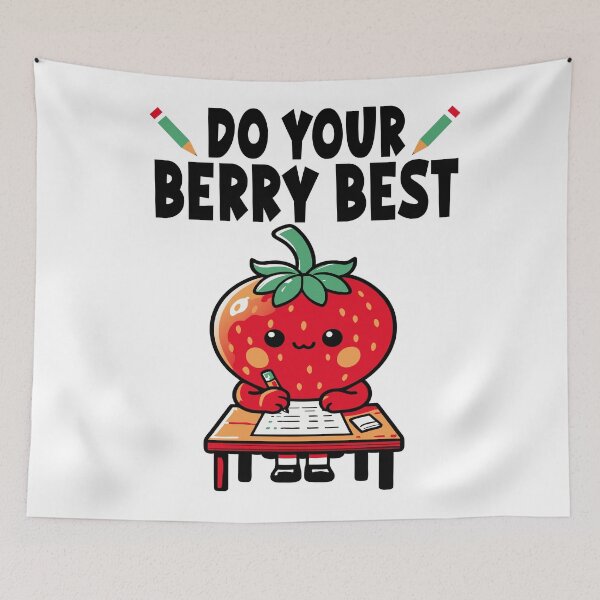Item preview, Do Your Berry Best Cute Strawberry Teacher Testing designed and sold by Colorfulman.