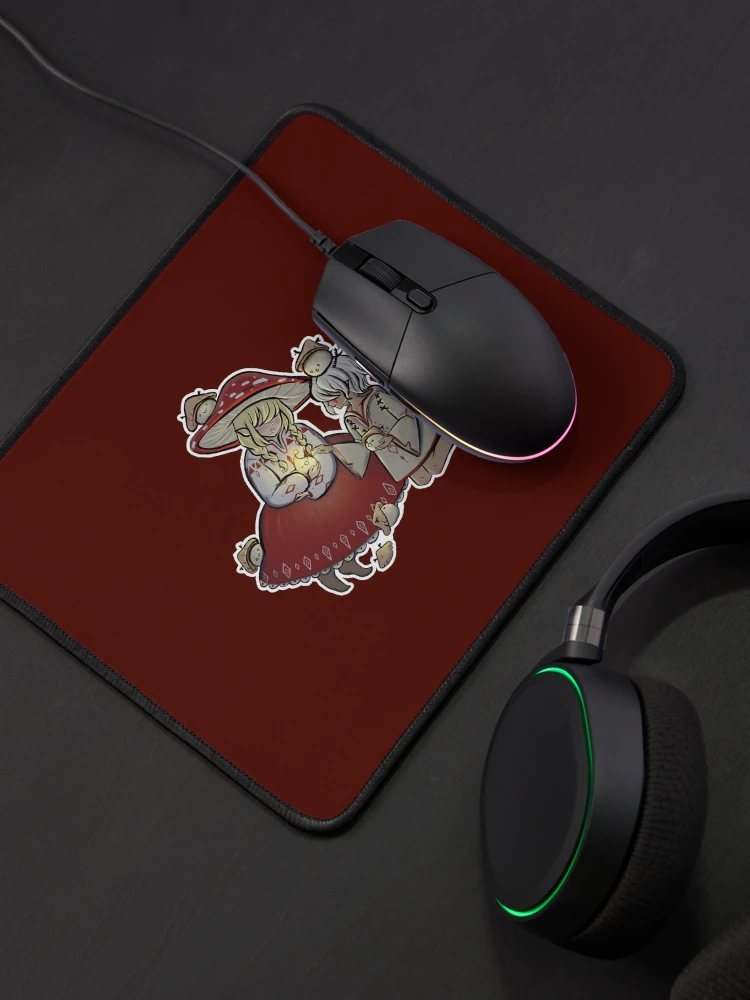 Anneli and Hugo with Mushies - Weeny Wise Game Art Mouse Pad