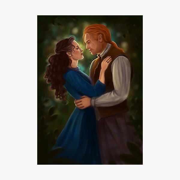 Aperçu de l'œuvre Jamie et Claire Fraser | Outlander créée et vendue par Mariya Dzyuba Art.