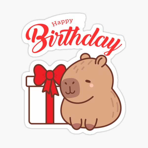 Item preview, Birthday Capybara – Chill Vibes & Good Gifts designed and sold by Charlie-Zone.