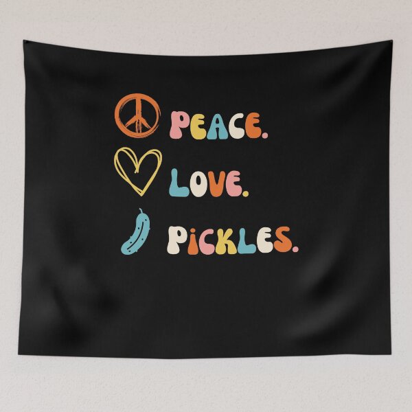 Item preview, Peace. Love. Pickles. funny pickle eater pickling joke designed and sold by snowry.
