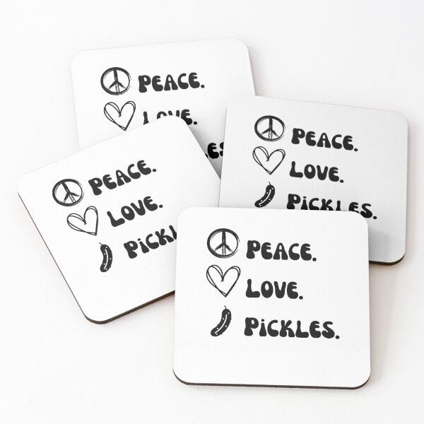 Item preview, Peace. Love. Pickles. funny pickle eater pickling humor designed and sold by snowry.