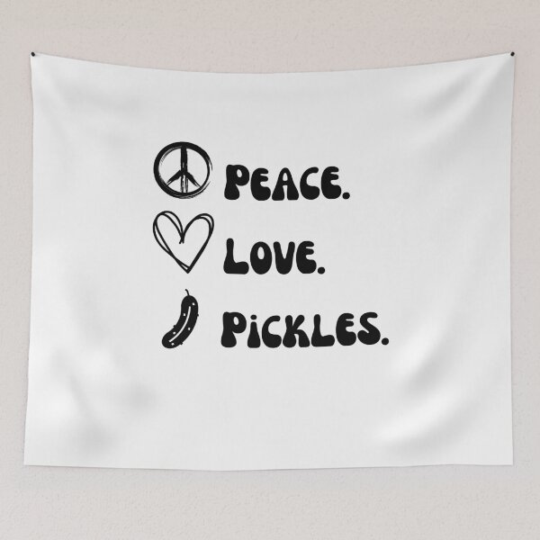 Item preview, Peace. Love. Pickles. funny pickle eater pickling humor designed and sold by snowry.