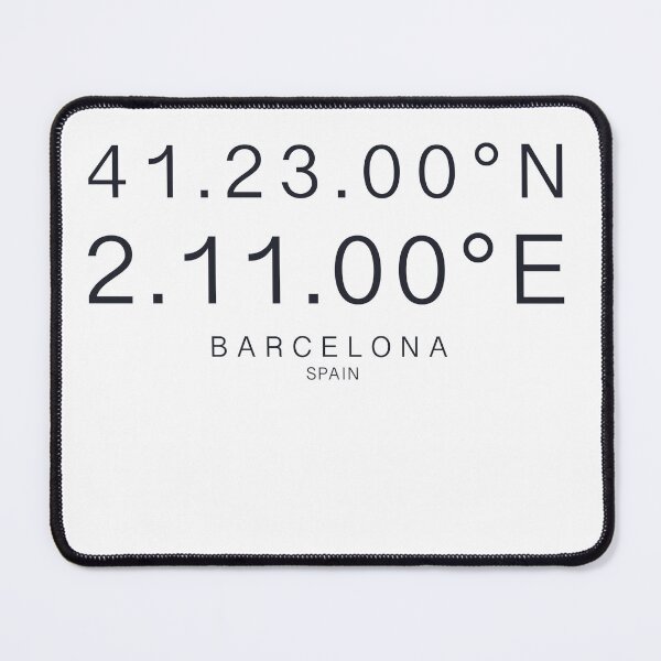 Item preview, Barcelona Spain coordinates designed and sold by dudaoliveira.art.