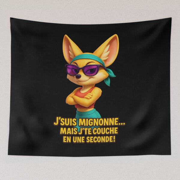 Item preview, I'm Cute But I'll Lay You Down - Fennec Badass designed and sold by VIBE CRAFT STUDIO.