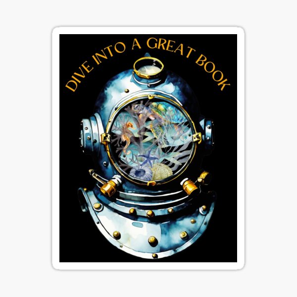 Item preview, Funny Readers Reading Book Divers Tee, Underwater Ocean designed and sold by SNARKTEESByMin.