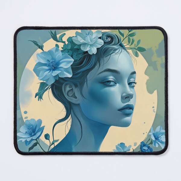 Item preview, Blue Serenity Portrait designed and sold by SamartkitDesign.