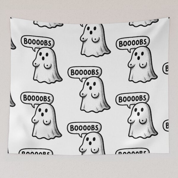 Item preview, Funny Ghost - Boooobs designed and sold by FarieArt.