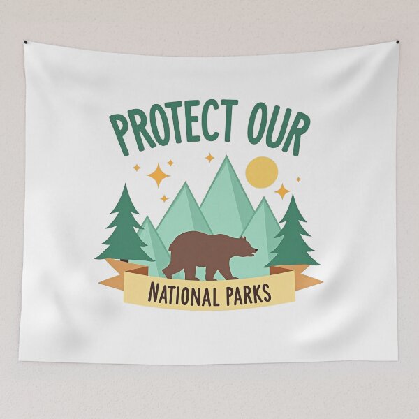 Item preview, Protect our national parks - Bear resist save the environment hands off  designed and sold by SkeletonsDanger.