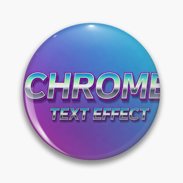 Item preview, Chrome Text Effect with Y2K Gradient Background designed and sold by javastocks.
