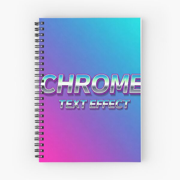 Item preview, Chrome Text Effect with Y2K Gradient Background designed and sold by javastocks.