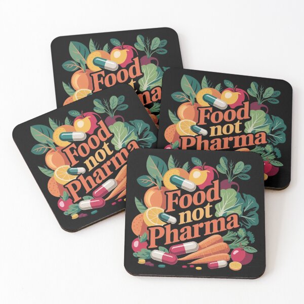 Item preview, Food not pharma healthy lifestyle designed and sold by ThePixelAlchemy.