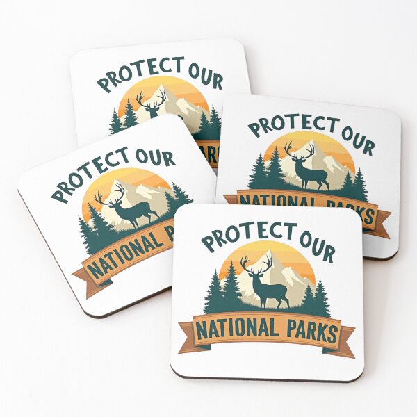 Item preview, Protect our national parks - deer resist save the environment hands off  designed and sold by SkeletonsDanger.