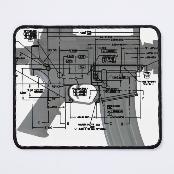 Item preview, AR-15 w Print Overlay designed and sold by AlbusLucimus.