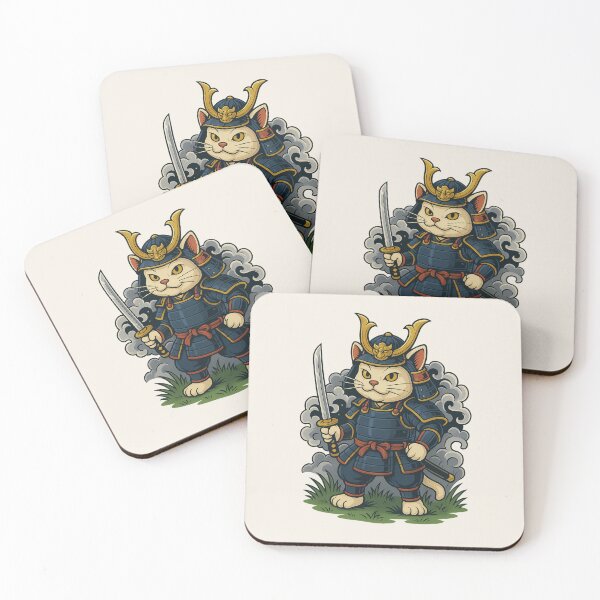 Item preview, Katsu the Samurai Maneki-Neko designed and sold by Cescocir1992.