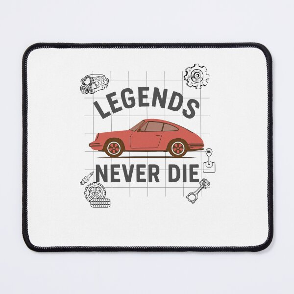 Artikelvorschau, LEGENDS NEVER DIE – Retro-Sportwagen-Tribut-Design für Autonarren und Oldtimer-Fans entworfen und verkauft von Wizard-shop1.