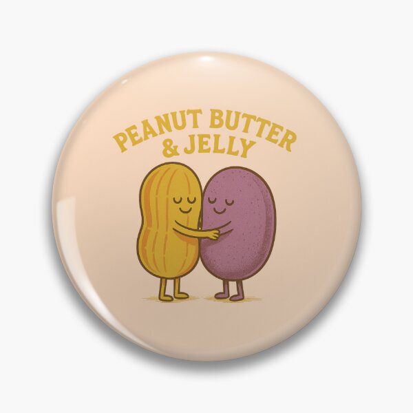 Item preview, Peanut Butter & Jelly Hug – Retro Style Duo designed and sold by Cescocir1992.