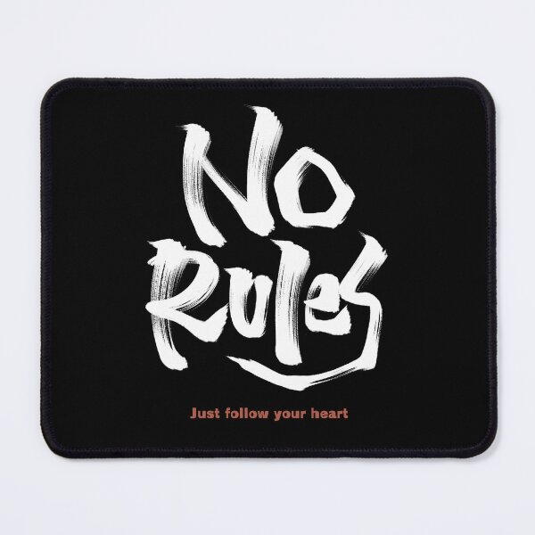 Item preview, No rules Japanese style calligraphy art black ver designed and sold by Necokite.