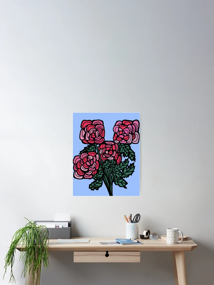 Thumbnail 2 of 3, Poster, Floodle ROSES designed and sold by bekki smith.