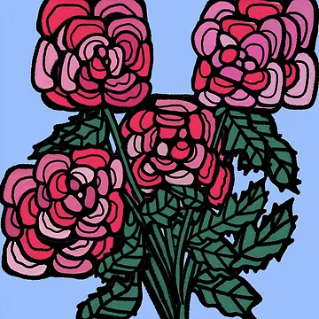 Artwork thumbnail, Floodle ROSES by bekki smith