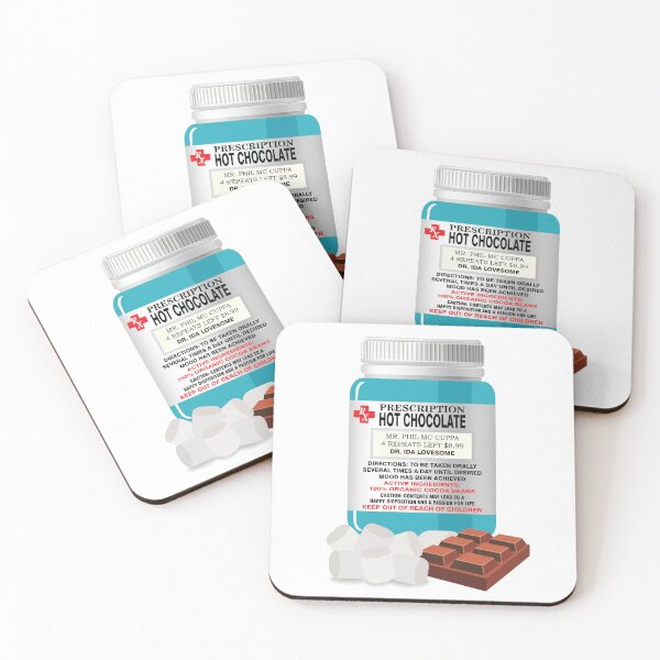 Item preview, Prescription hot chocolate - BLUE designed and sold by StellarFX.