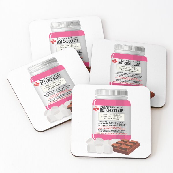 Item preview, Prescription hot chocolate - PINK designed and sold by StellarFX.