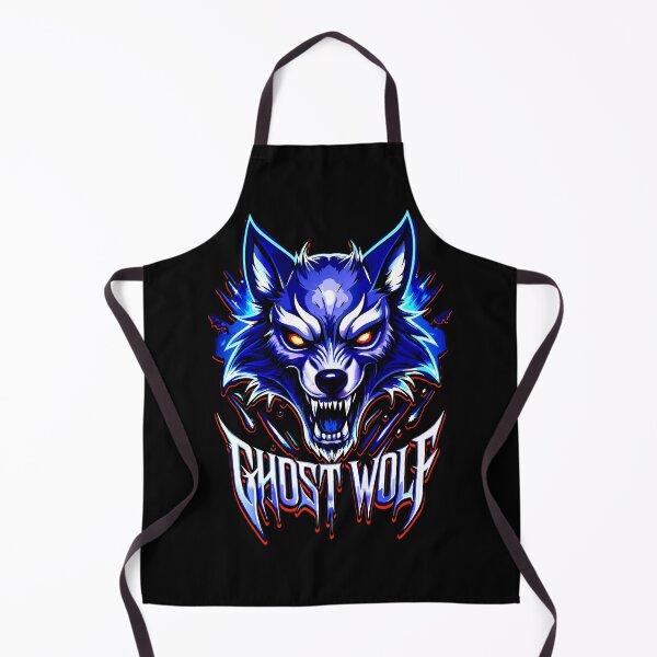 Item preview, Ghost Wolf – Neon Blue Spirit of the Night designed and sold by VikArtStudio.